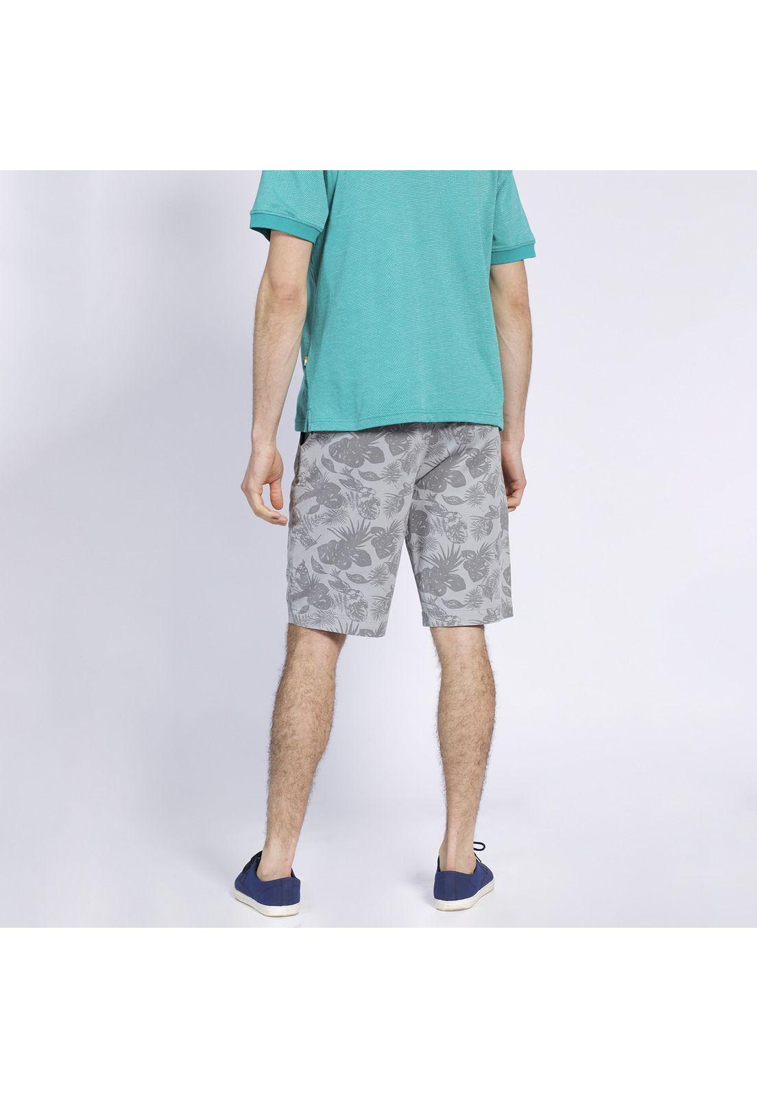 Bermuda Estampada Gris Oscuro-2