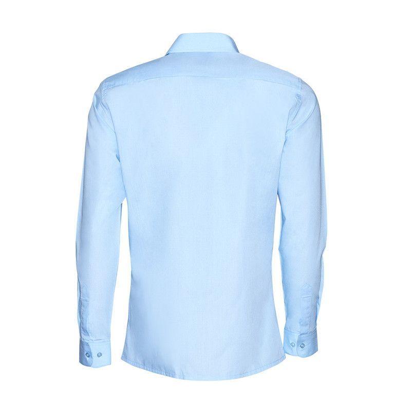 Camisa Escolar Slim Fit Celeste Niño-2
