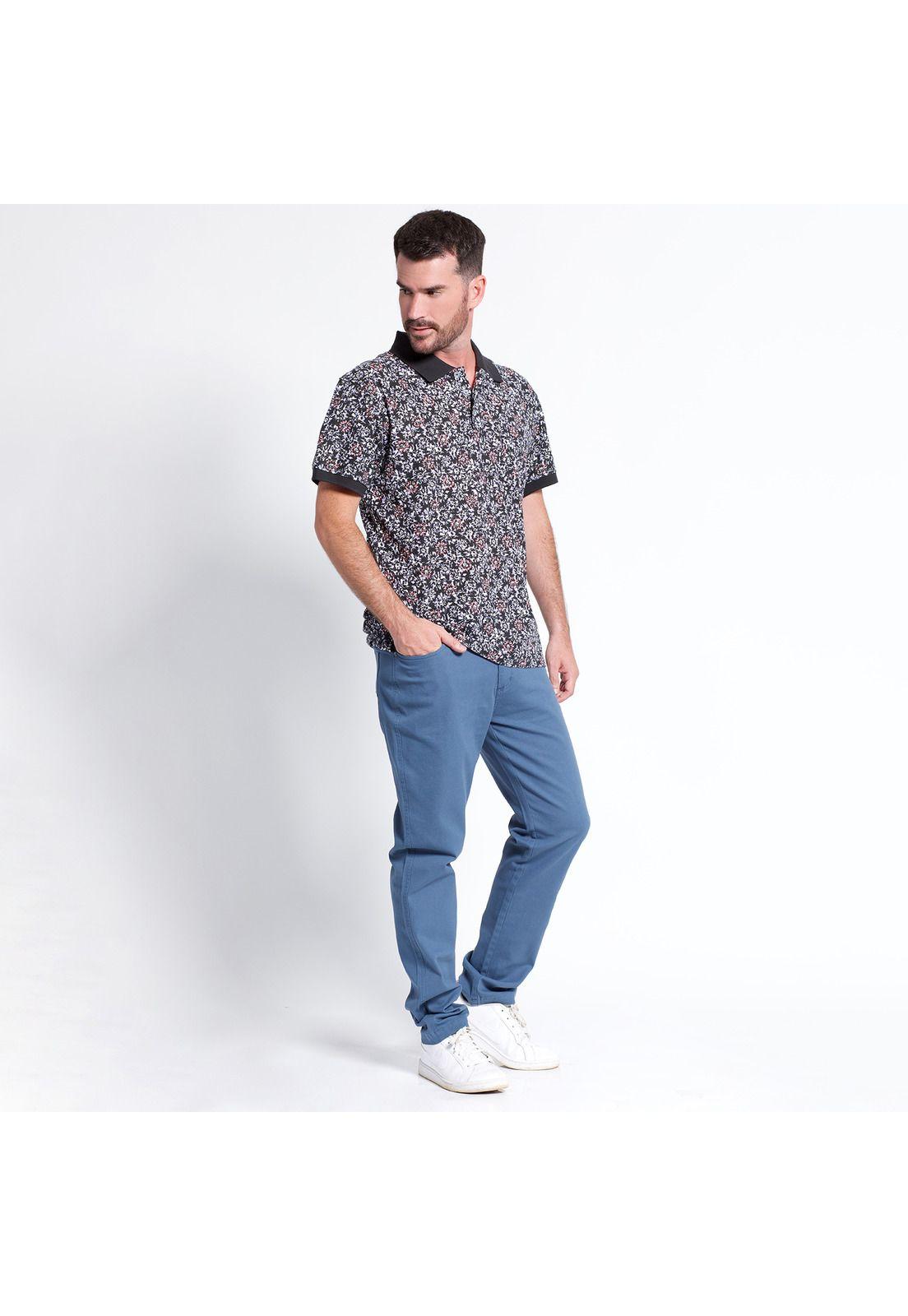 Polera Piqué Estampada Manga Corta Regular Fit-2