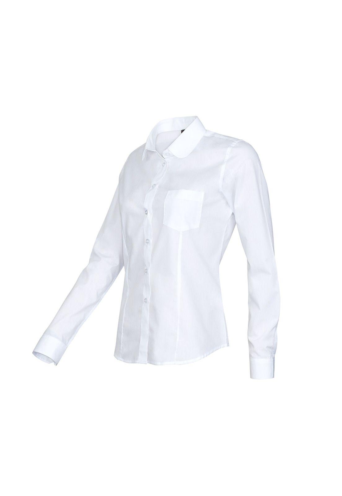 Blusa Entallada Colegio Blanca Niña-0