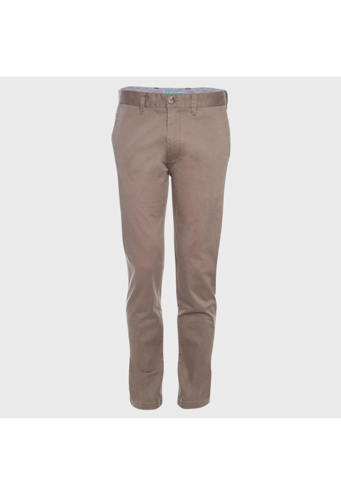 Pantalon Frente Plano Slim Fit Spandex-0