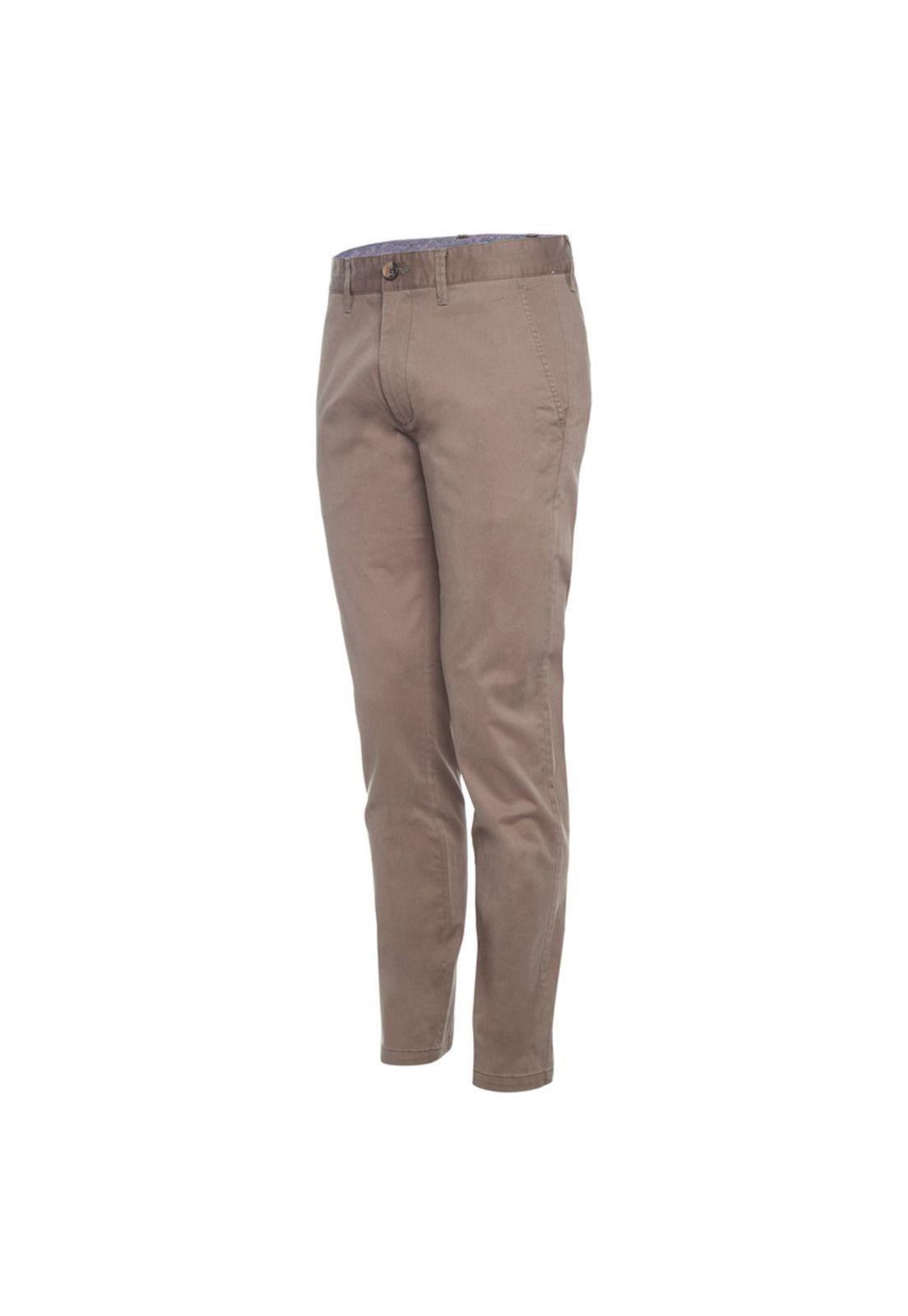 Pantalon Frente Plano Slim Fit Spandex-1