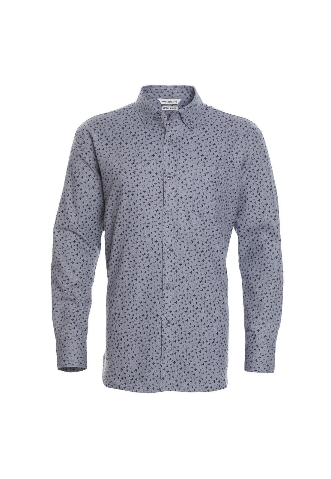 Camisa Villela Estampada Manga Larga-3