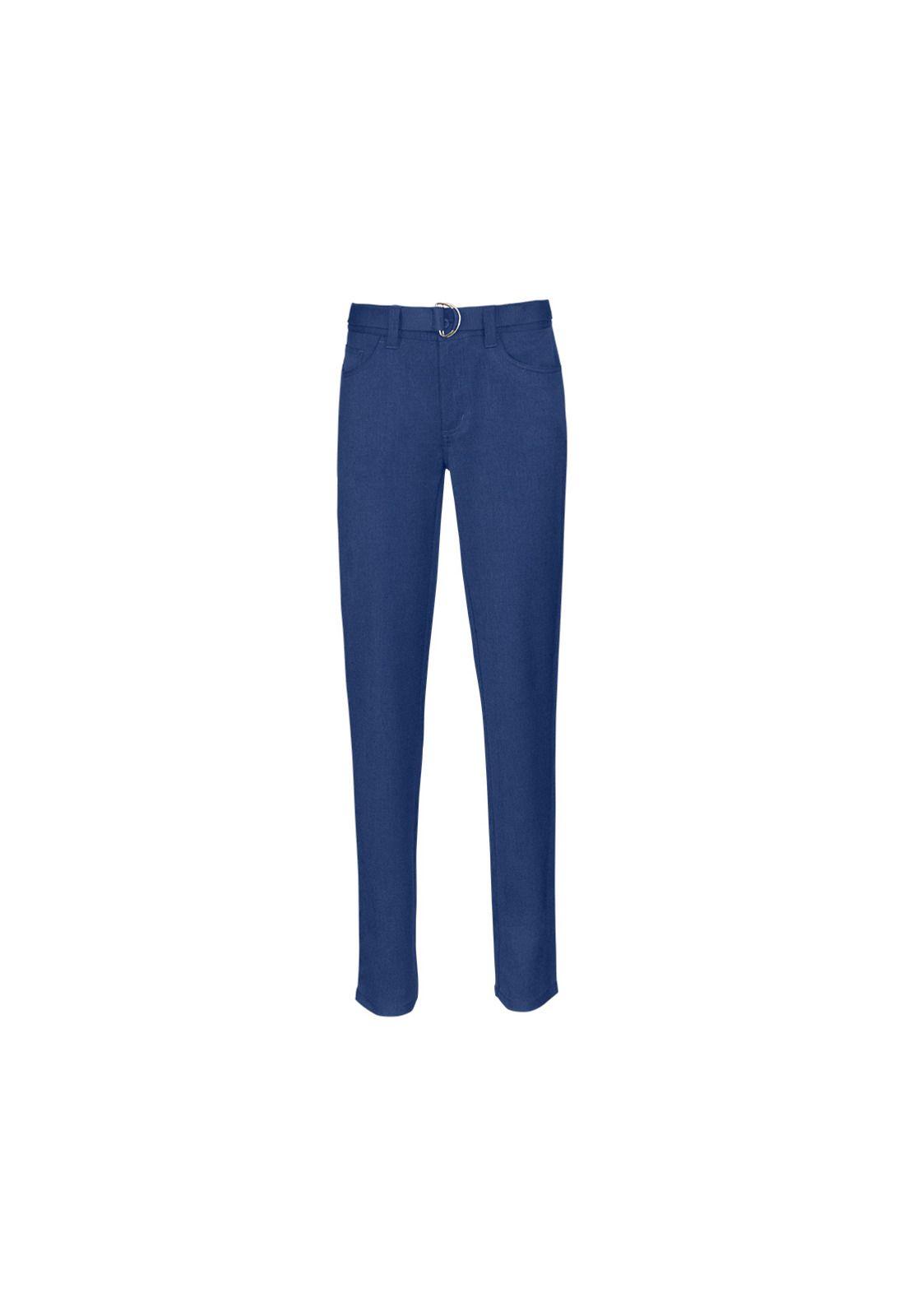 Pantalon Stretch Colegio Azul Marino-2
