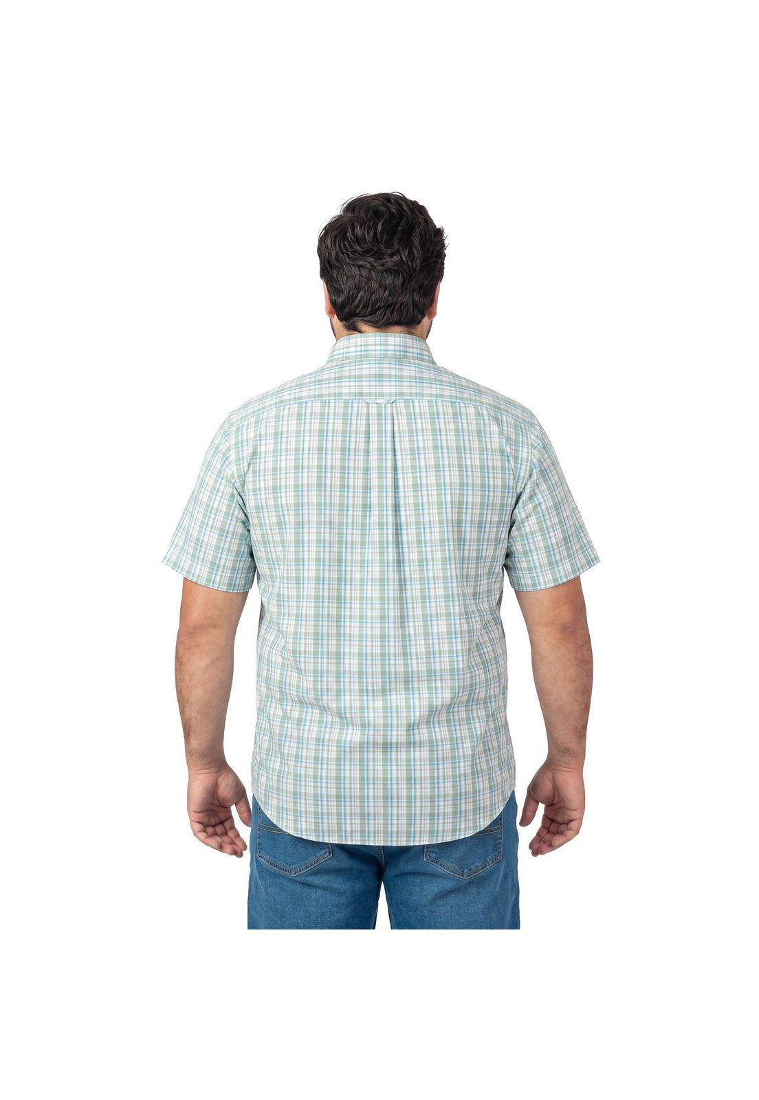 Camisa Manga Corta Cuadros Hombre-6