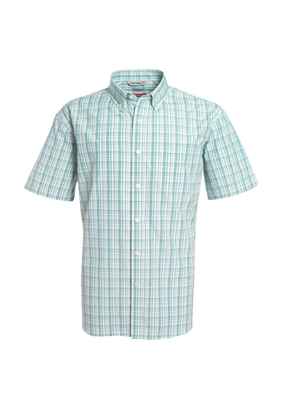 Camisa Manga Corta Cuadros Hombre-8