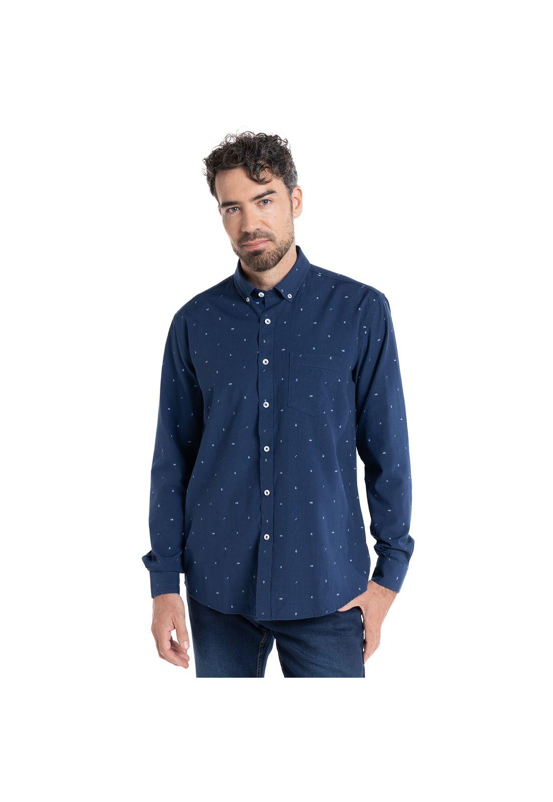 CAMISA OXFORD ESTAMPADA-5