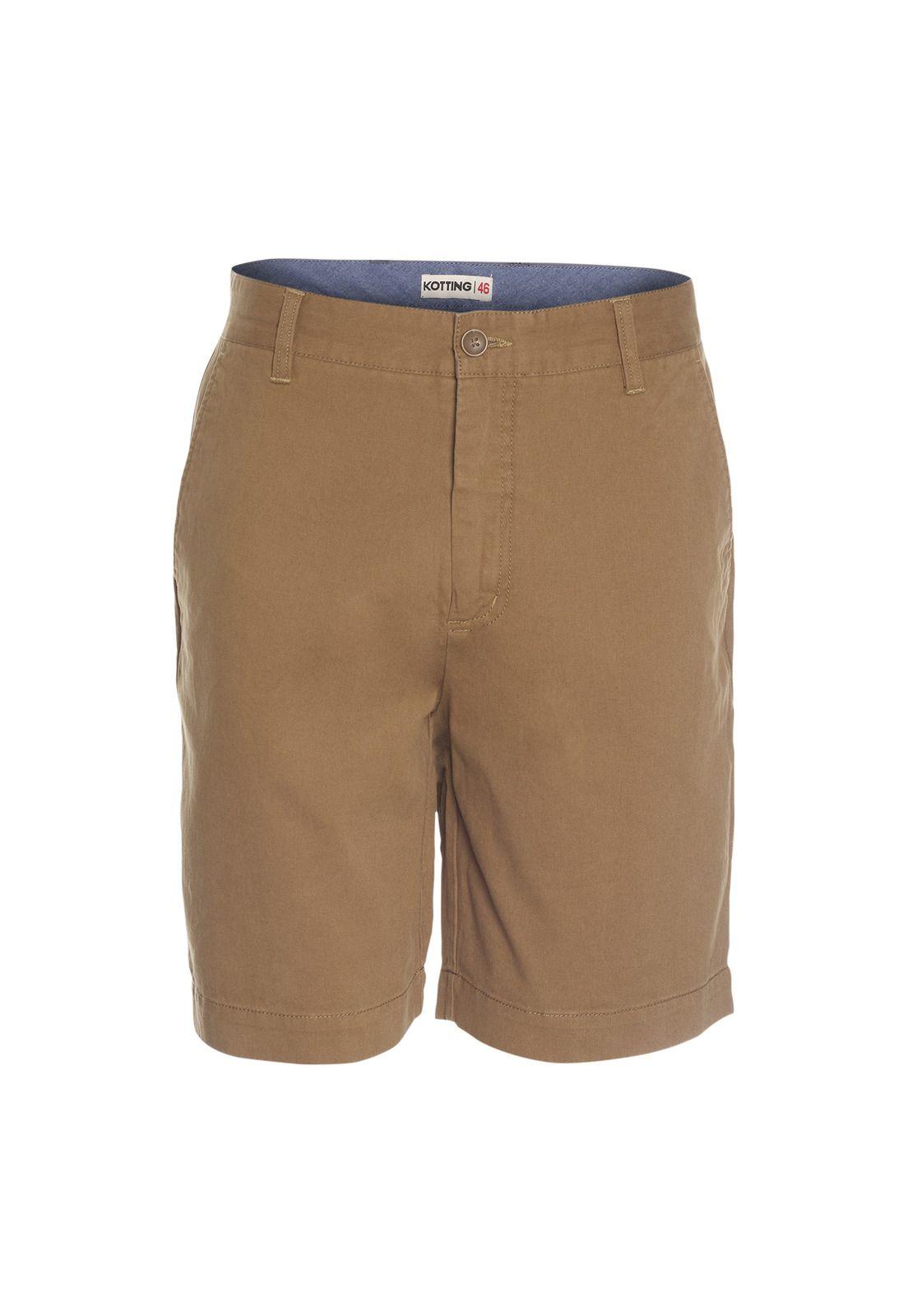 Bermuda Spandex Gabardina Marrón-0