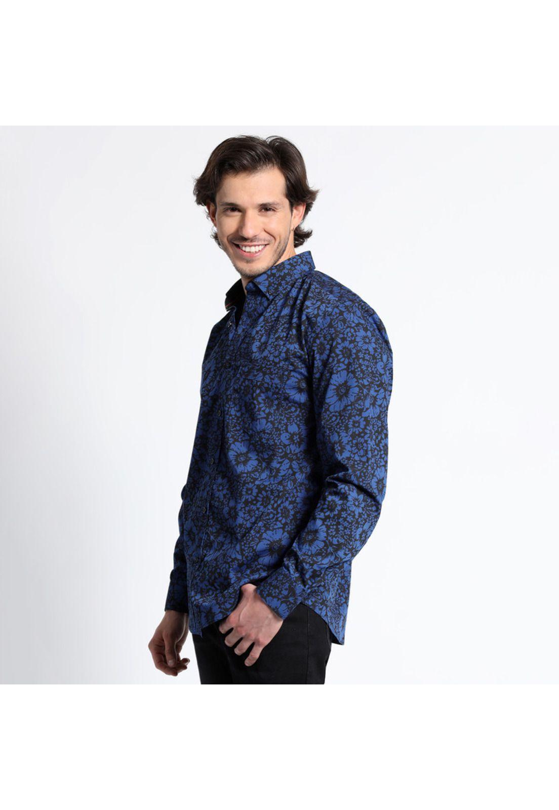Camisa Manga Larga Estampada Full Slim Fit-1