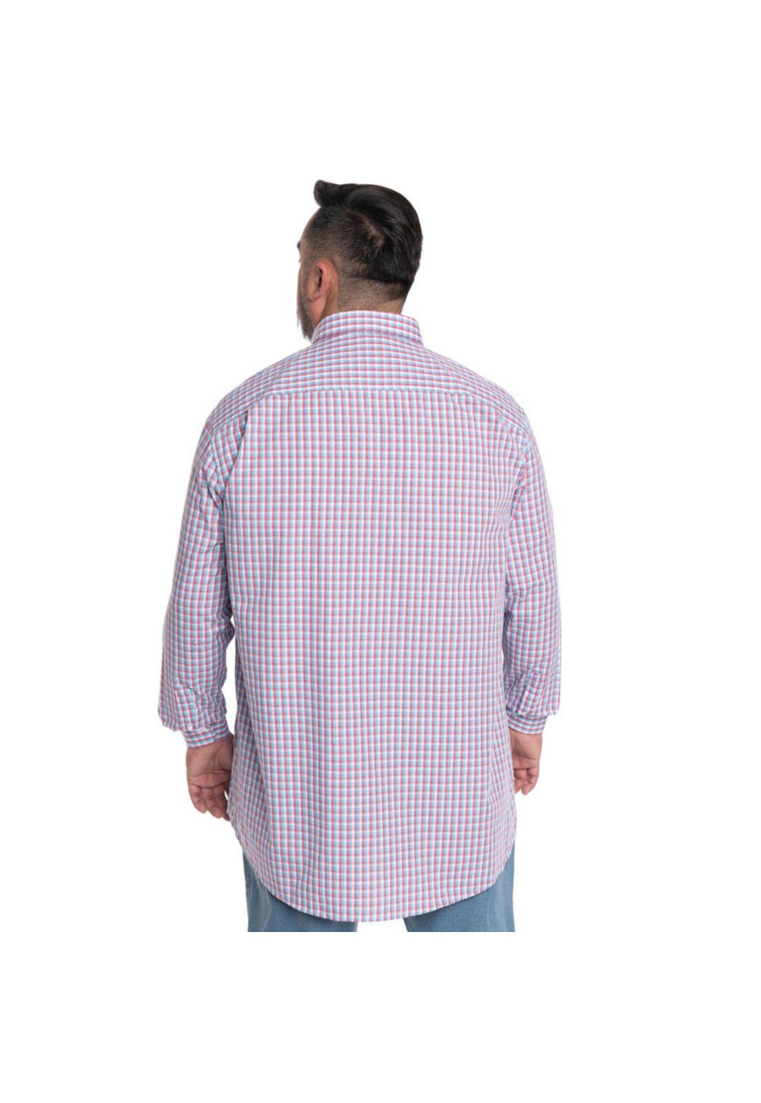 CAMISA HOMBRE CUADROS CUELLO INGLÉS FANTASÍA PREMIUM-1