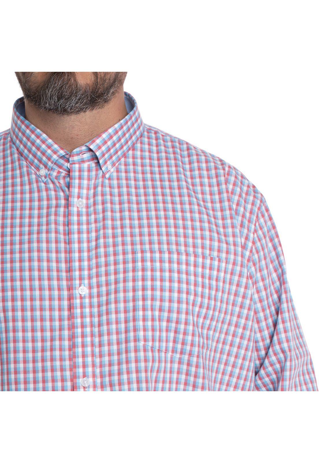 CAMISA HOMBRE CUADROS CUELLO INGLÉS FANTASÍA PREMIUM-2