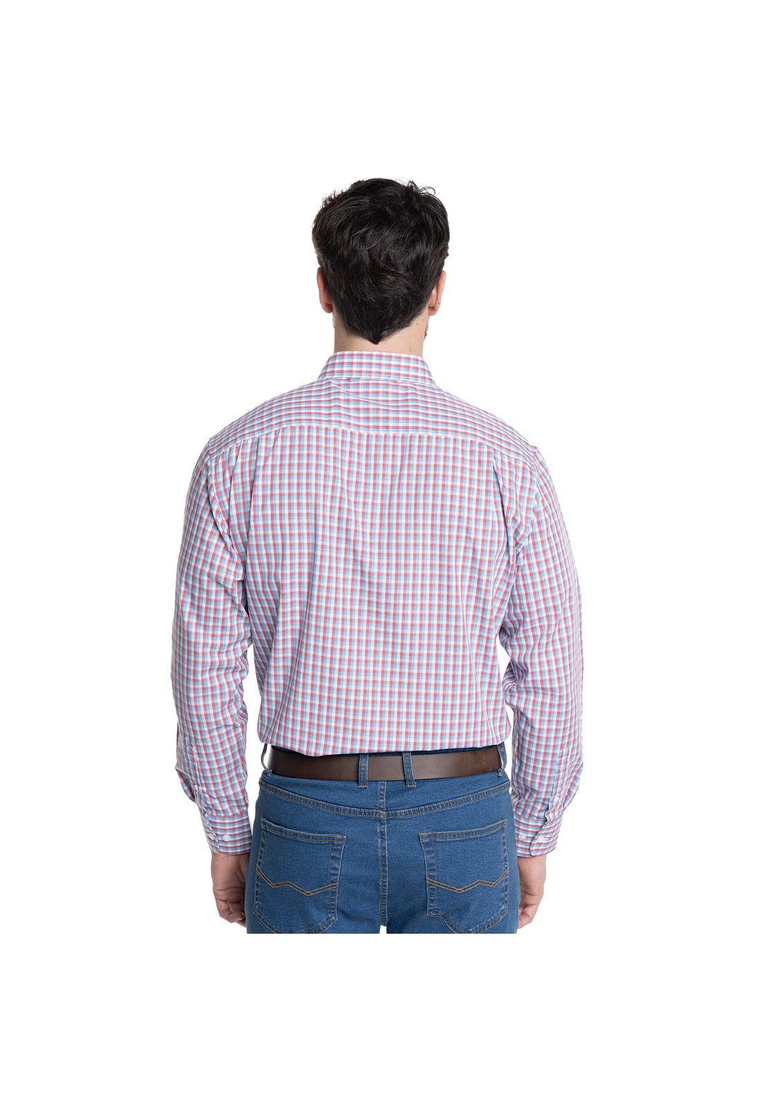 CAMISA HOMBRE CUADROS CUELLO INGLÉS FANTASÍA PREMIUM-3