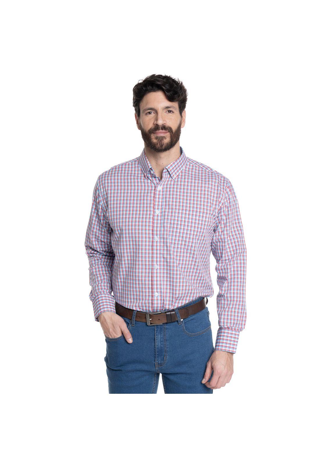 CAMISA HOMBRE CUADROS CUELLO INGLÉS FANTASÍA PREMIUM-5