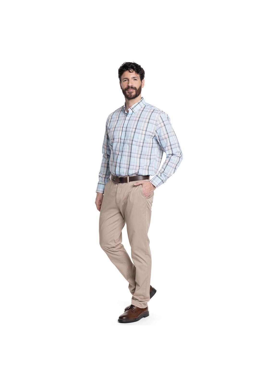 CAMISA HOMBRE CUADROS CUELLO INGLÉS FANTASÍA PREMIUM-7