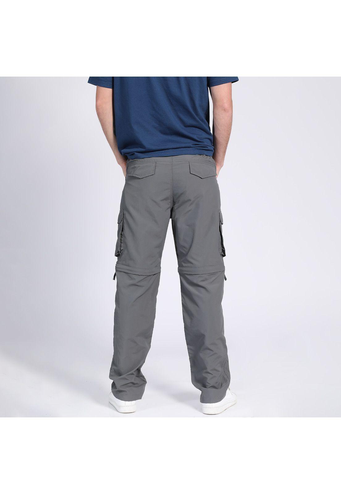 Pantalón Hombre Desmontable Gris-2