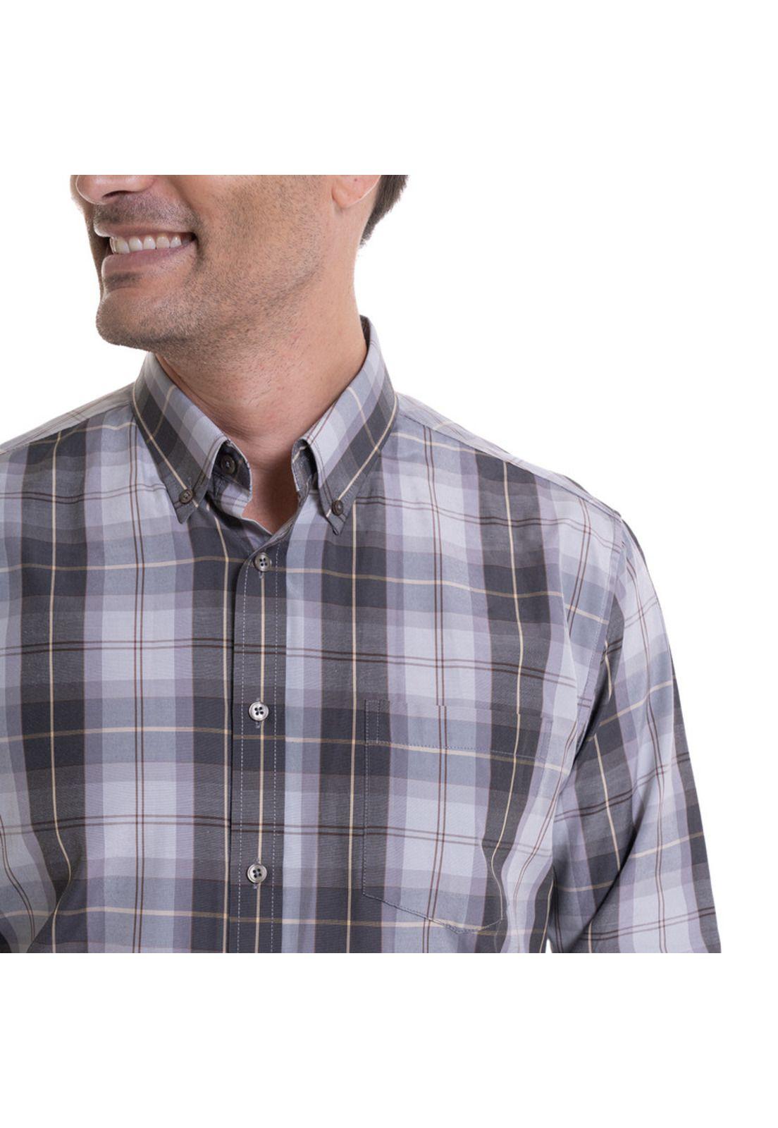 Camisa Fantasía Clásica Gris-3