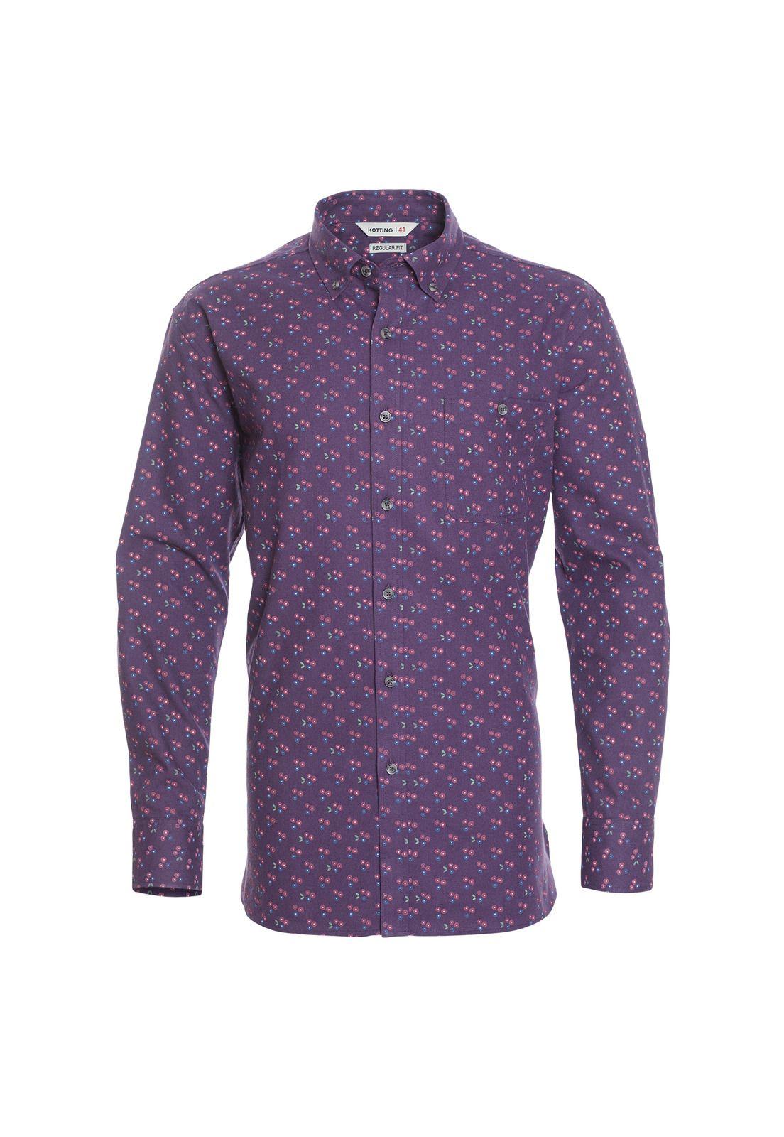 Camisa Villela Estampada Manga Larga-3