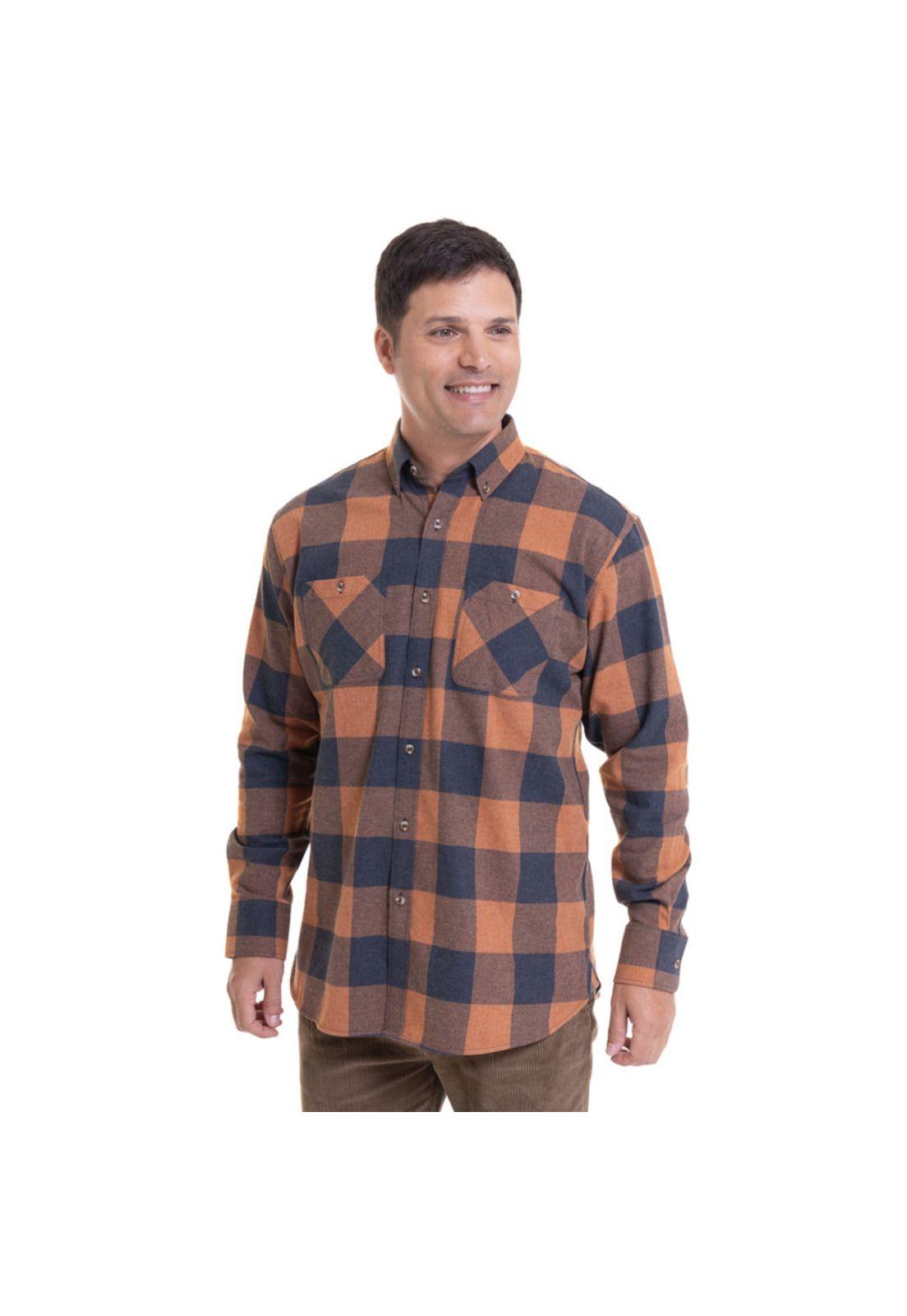 Camisa Villela Fantasía Naranja-0