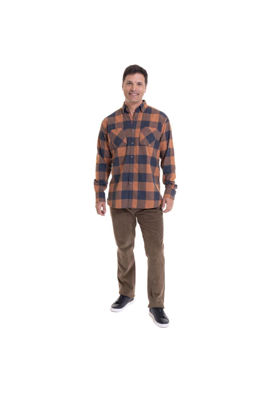 Camisa Villela Fantasía Naranja-2