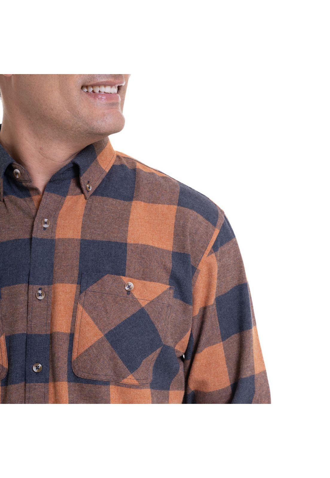Camisa Villela Fantasía Naranja-3