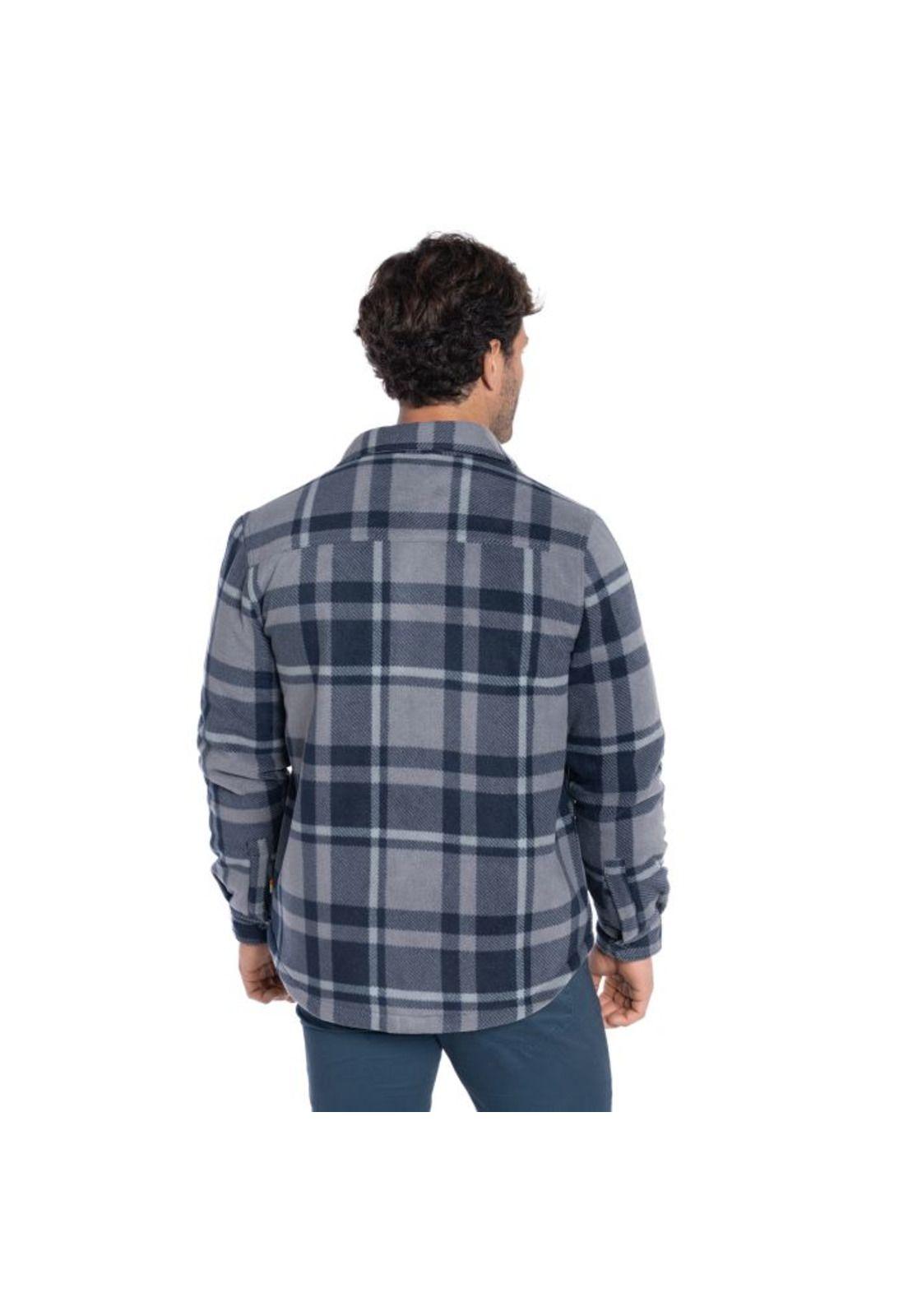 Chaqueta Micropolar Cuadros Hombre-2