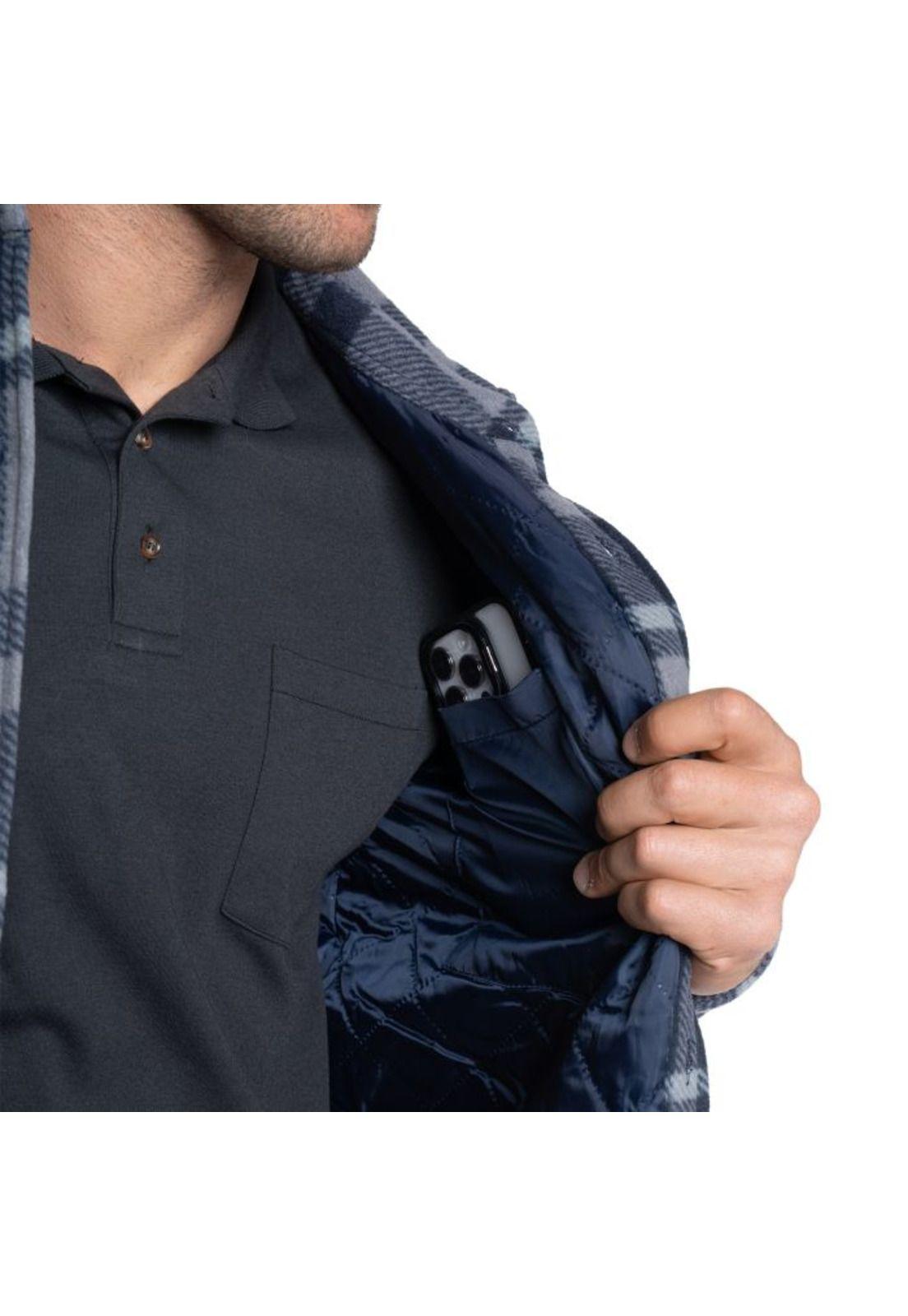 Chaqueta Micropolar Cuadros Hombre-3