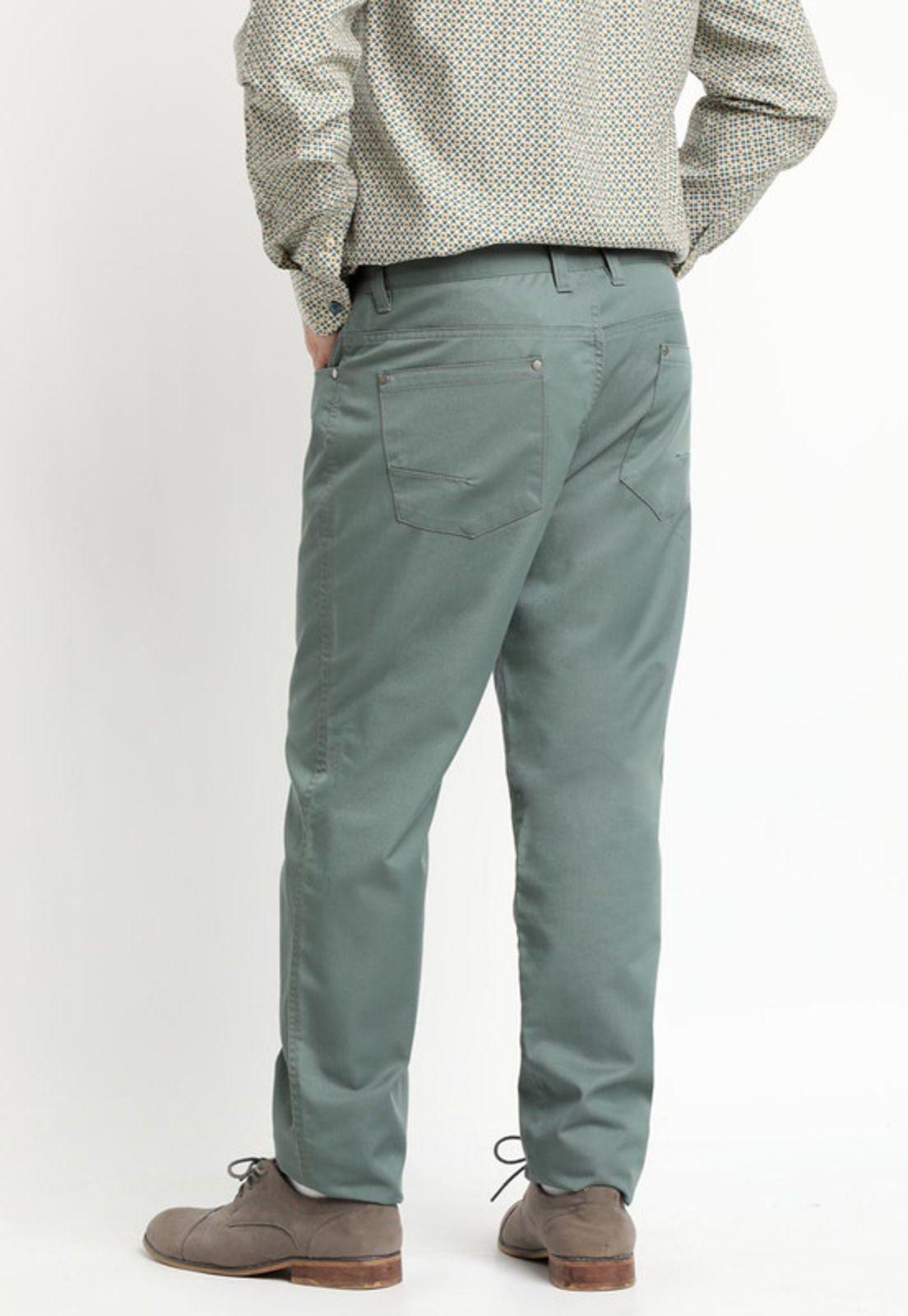 Pantalon 5 Bolsillos Tc Twill Verde Musgo-1