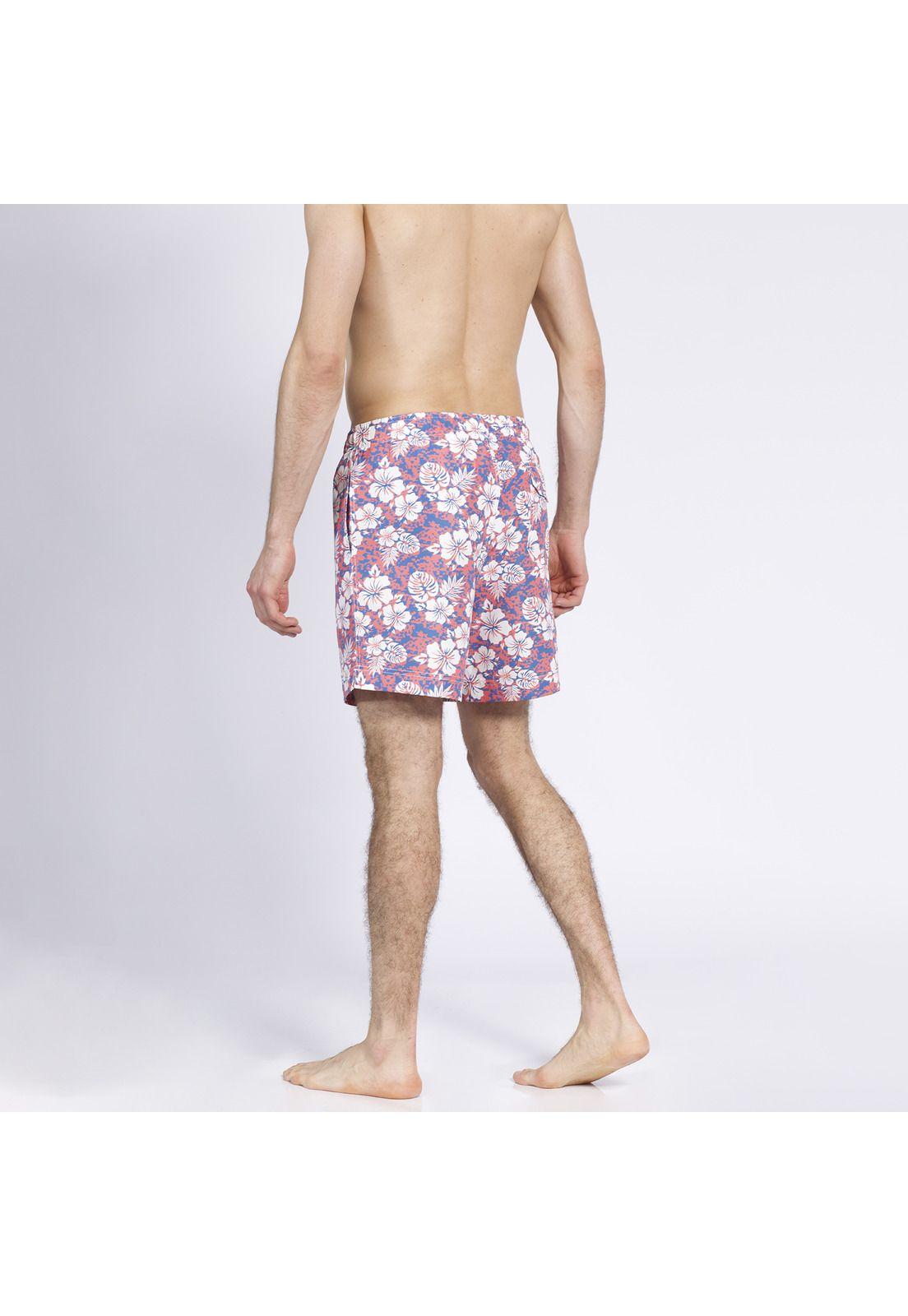 Traje de Baño Estampado Rosado-1