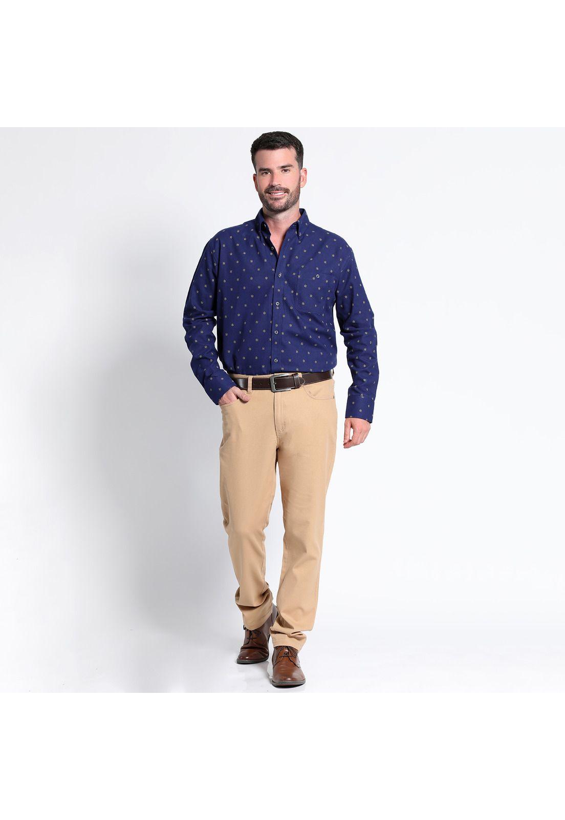 Camisa Villela Estampada Manga Larga-2