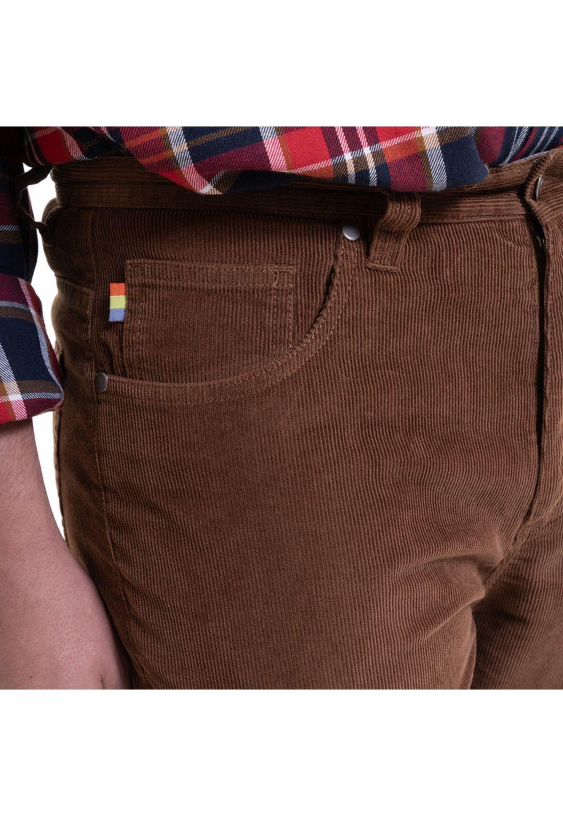 Pantalon 5 Bolsillos Spandex Camel-3