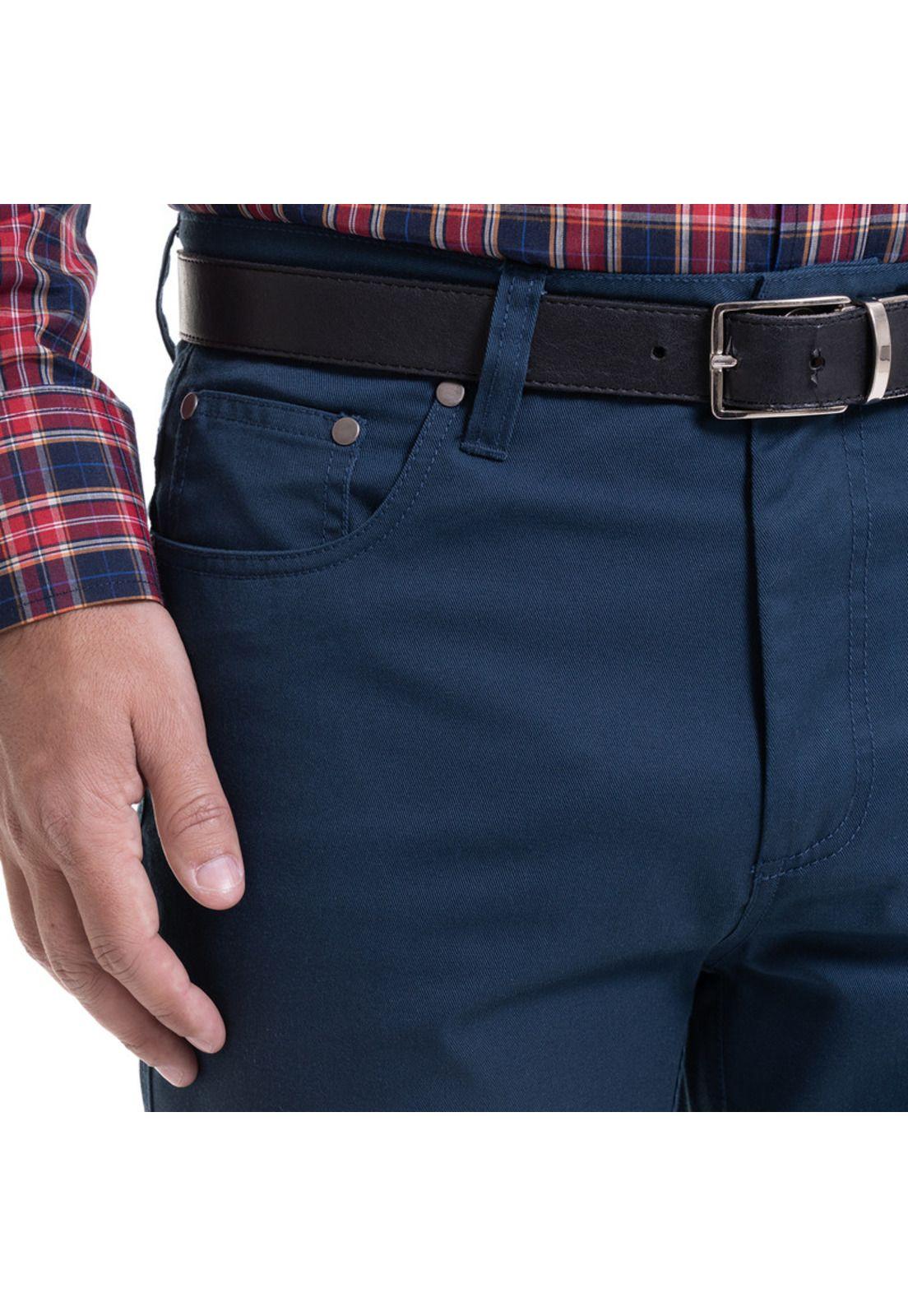 Pantalón 5 Bolsillos Azul Marino-3