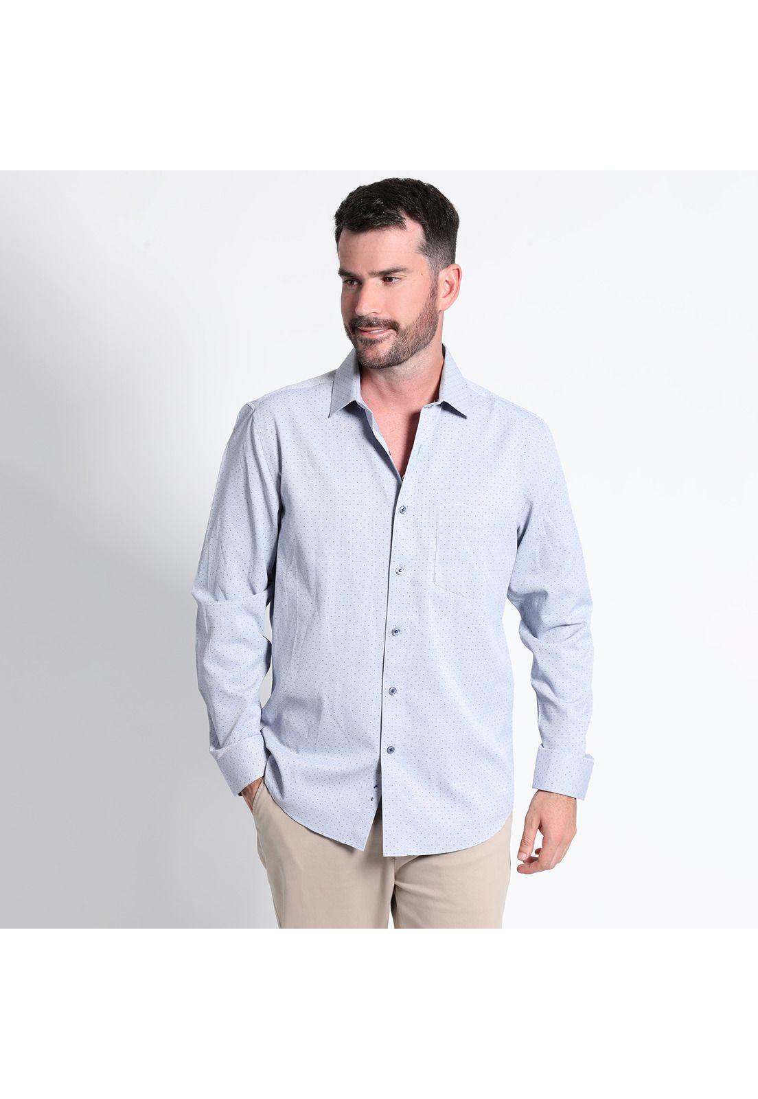 Camisa Dobby Manga Larga Slim Fit-0