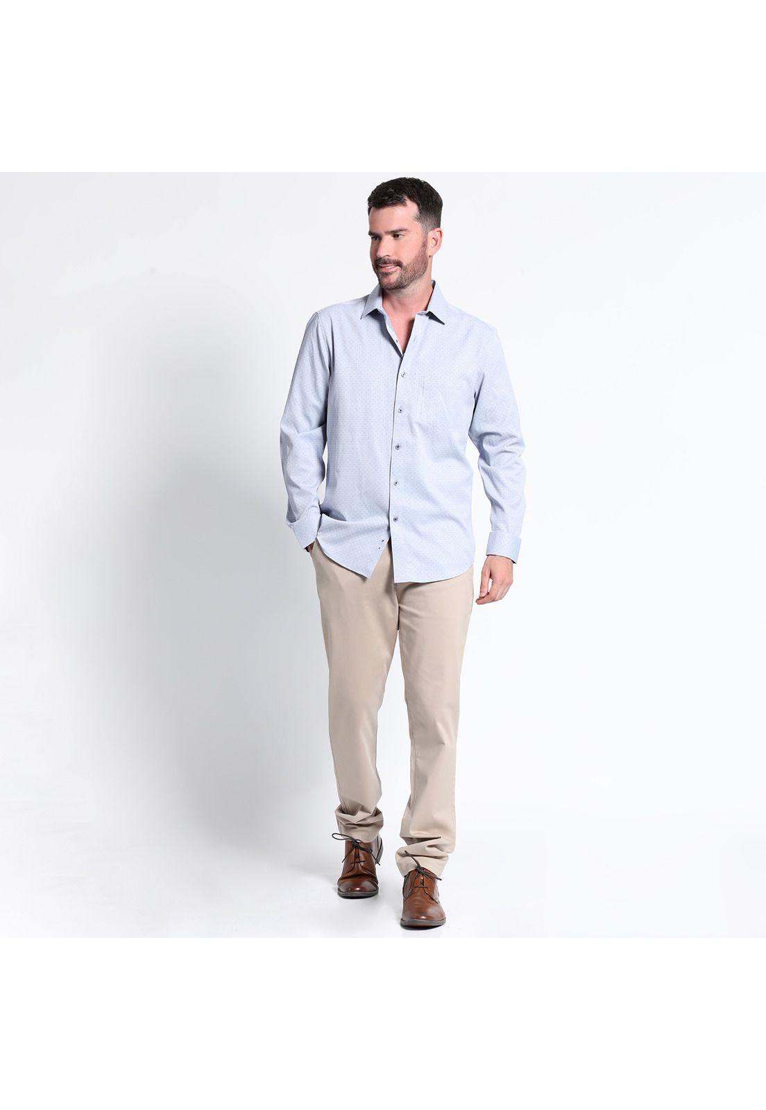 Camisa Dobby Manga Larga Slim Fit-2