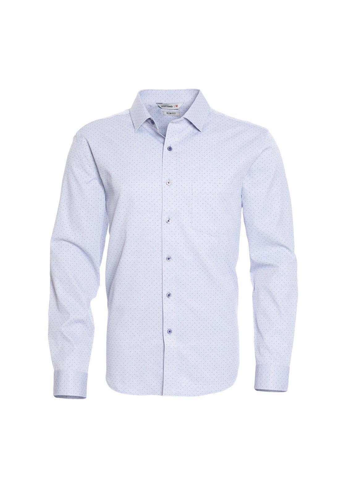 Camisa Dobby Manga Larga Slim Fit-3