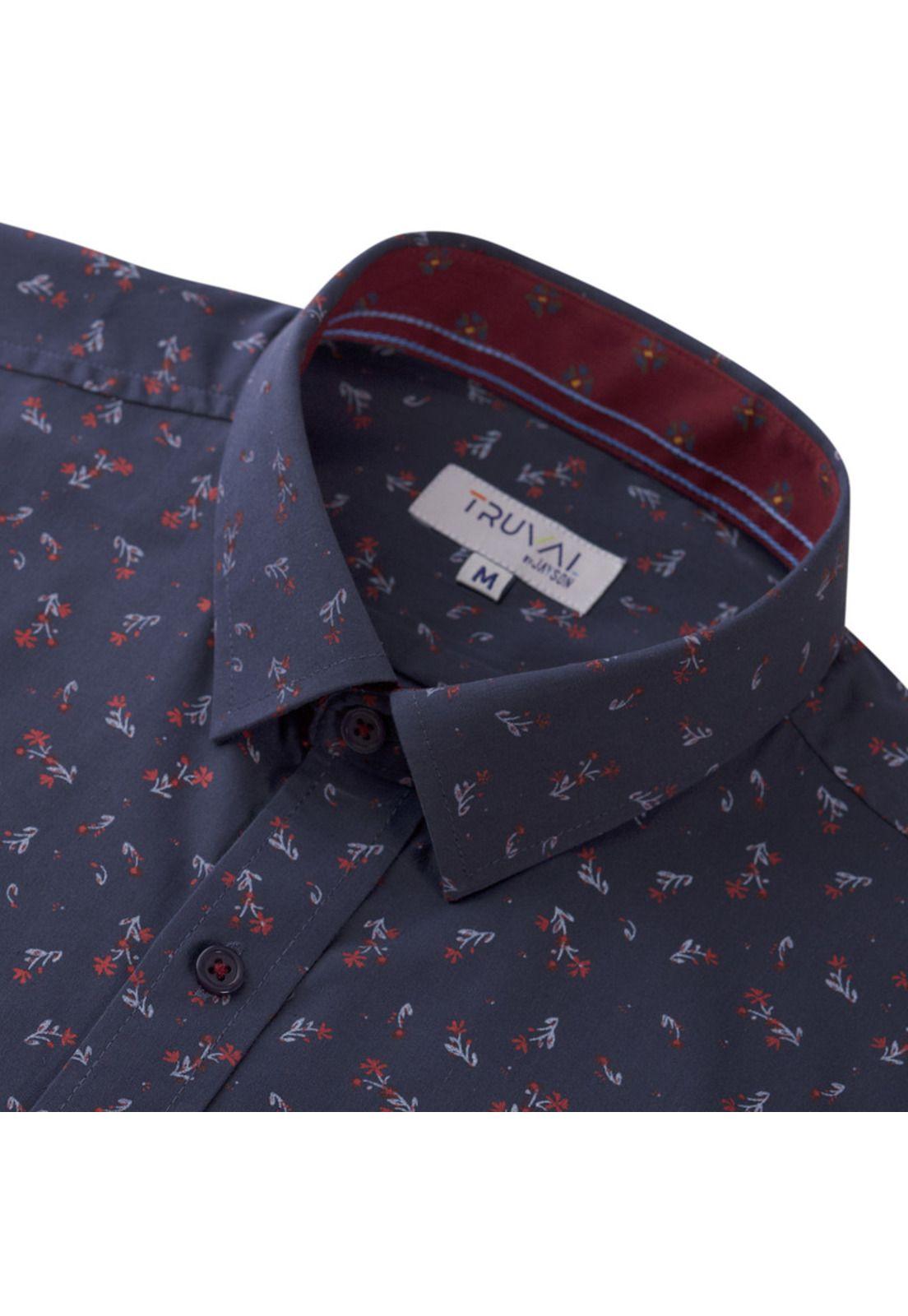 Camisa Manga Larga Estampada Diseños Clasico Slim Fit-3