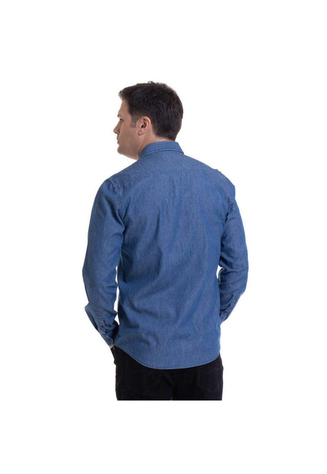 Camisa Denim Azul-1