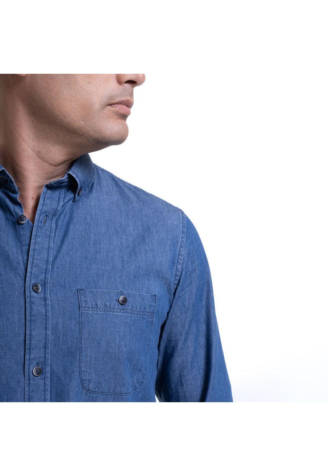 Camisa Denim Azul-3