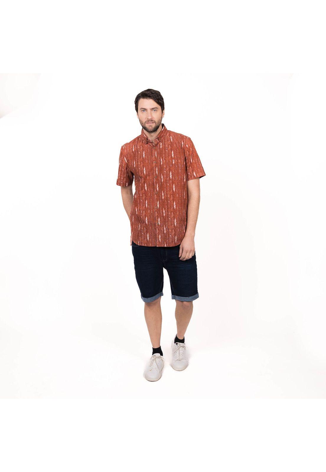 Camisa M/C Estampada Slim Fit-3
