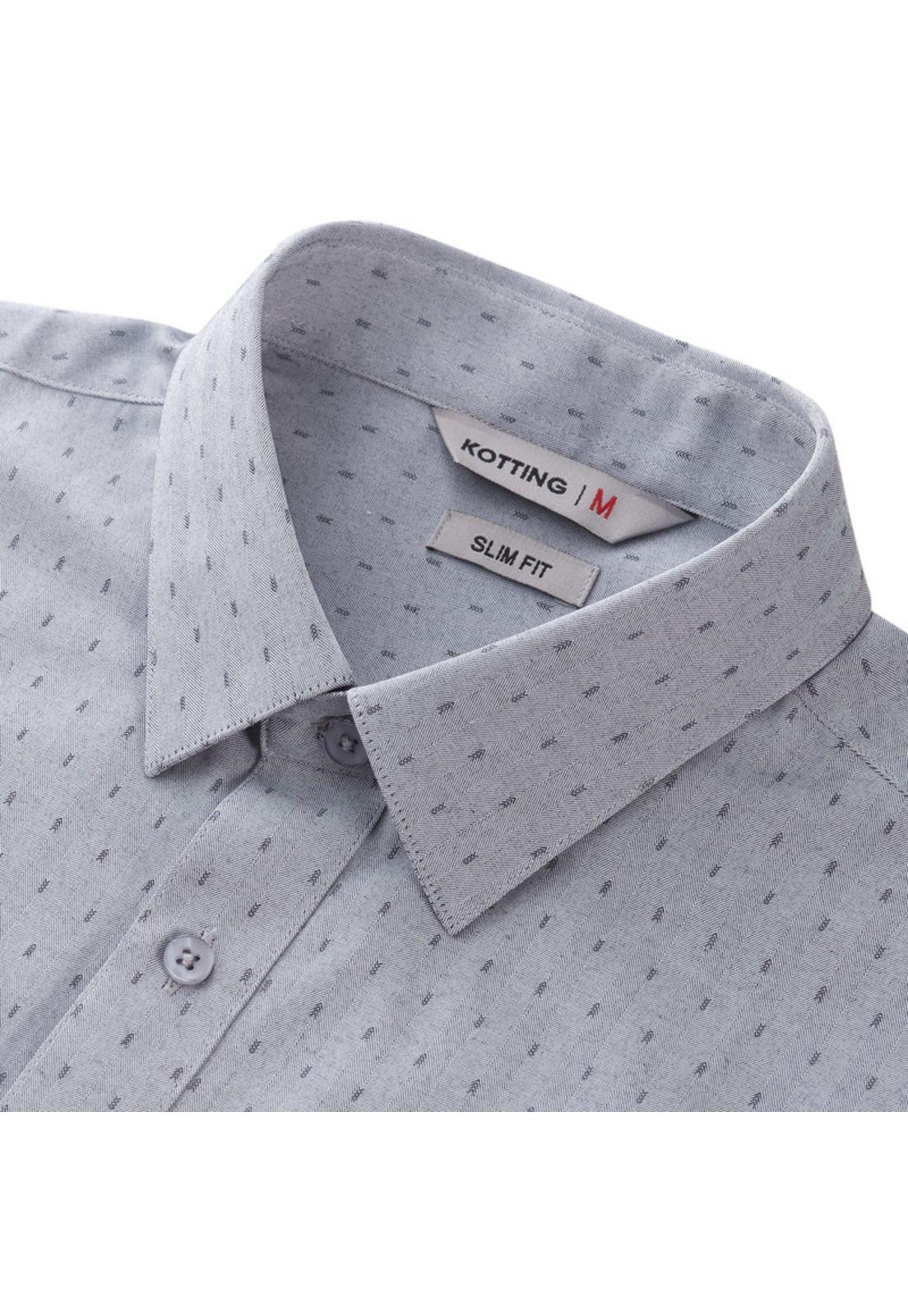 Camisa Manga Larga Dobby Slim Fit-3