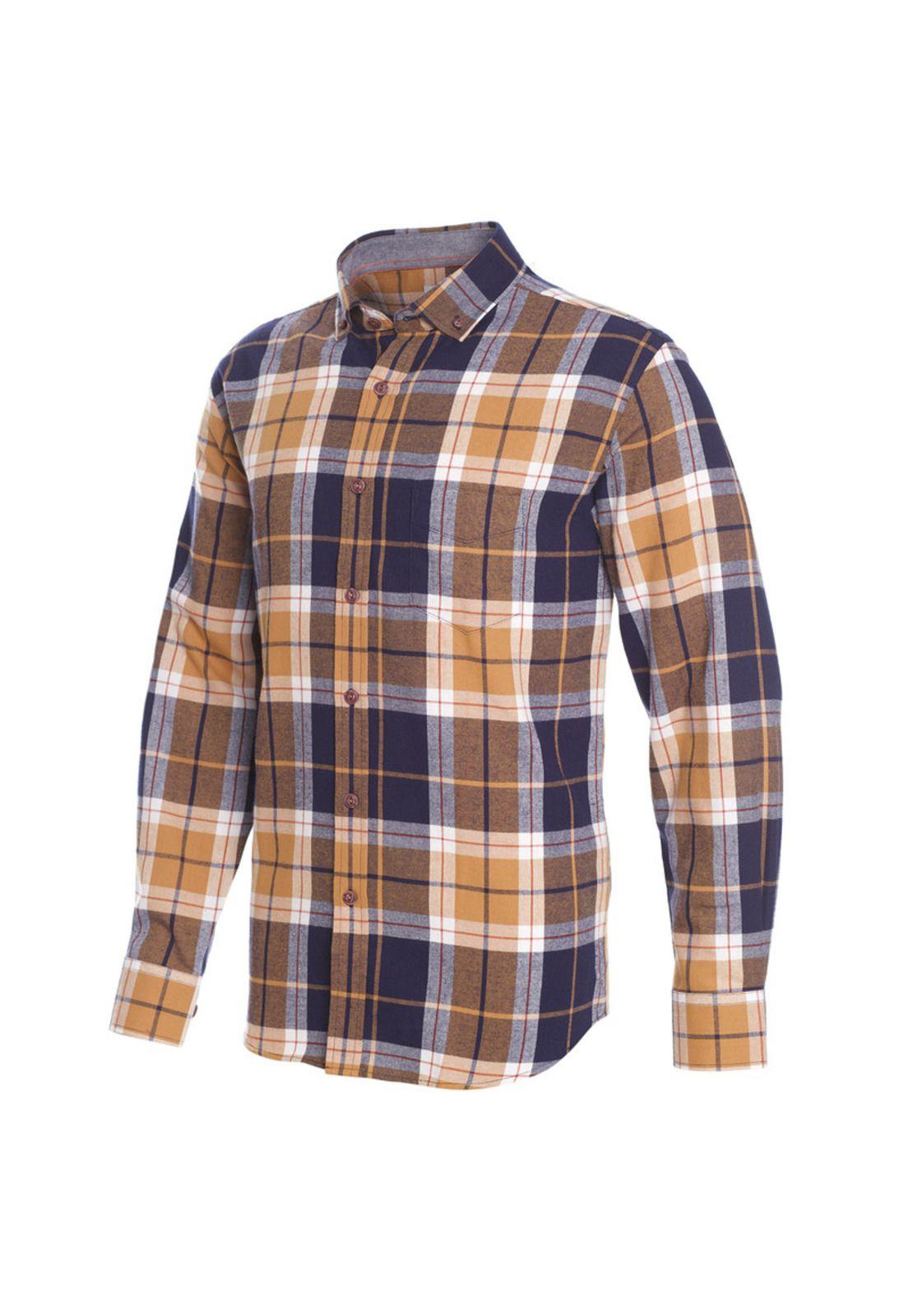 Camisa Manga Larga Franela Regular Fit-1