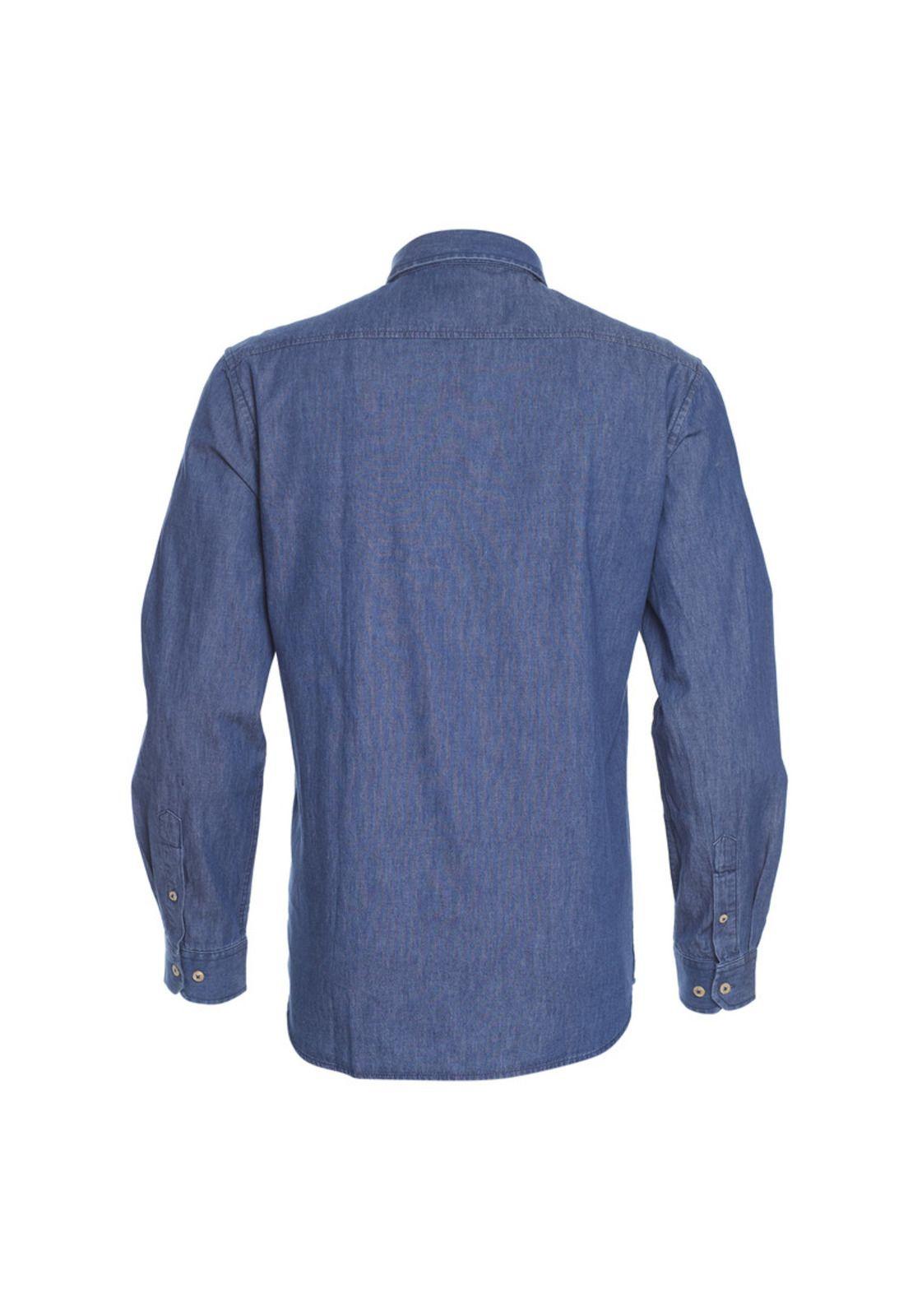 Camisa Manga Larga Denim Slim Fit-2