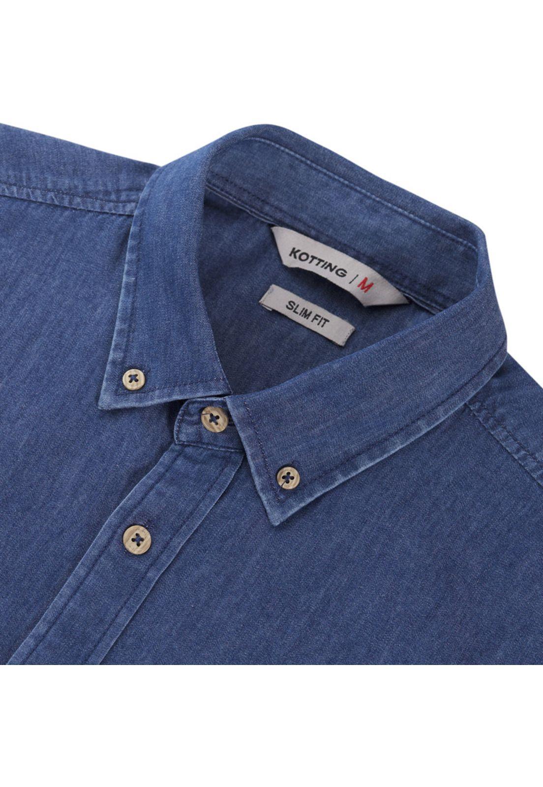 Camisa Manga Larga Denim Slim Fit-3