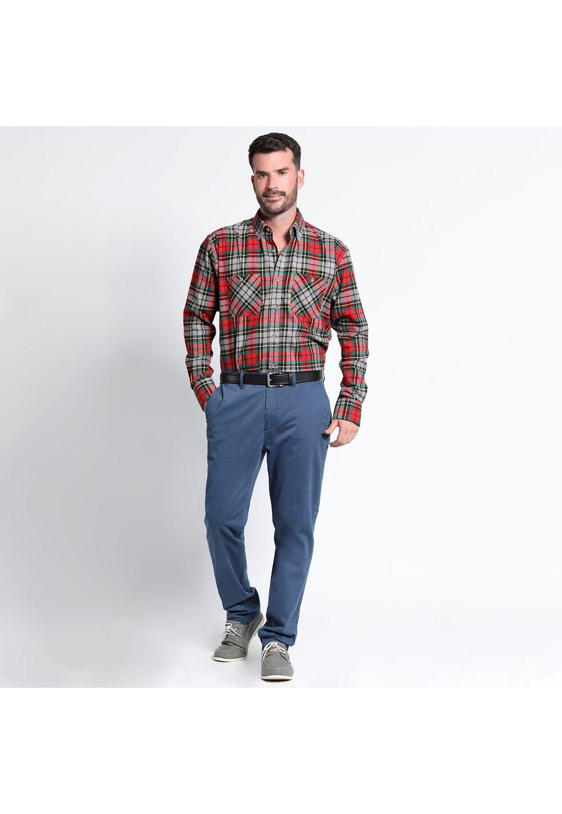 Camisa Villela Fantasía Manga Larga Regular Fit-2