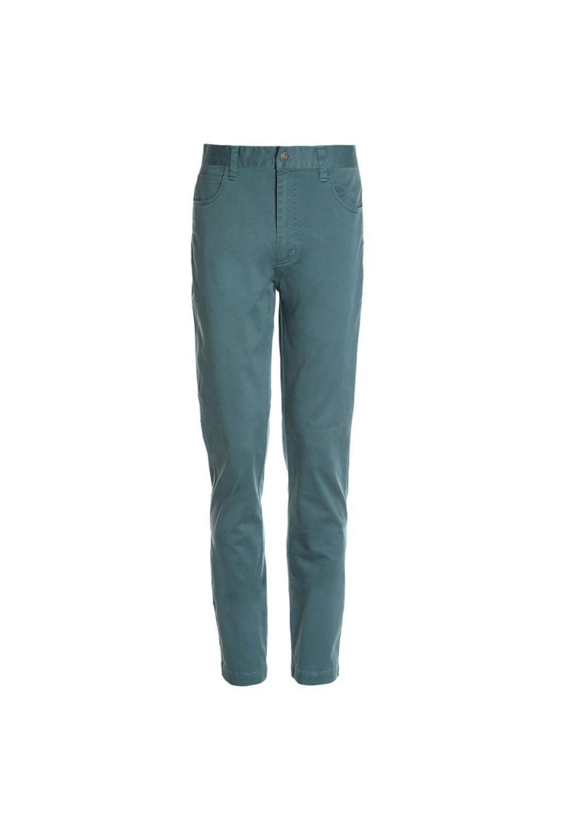 Pantalon 5 Bolsillos Spandex Verde Oscuro-3