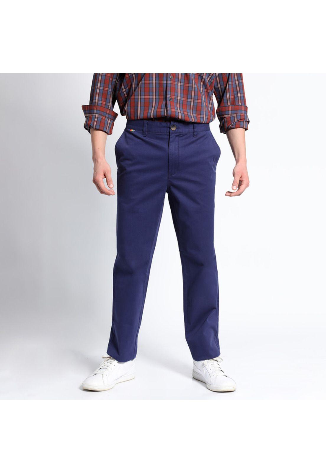 Pantalon Frente Plano Spandex Slim Fit-0