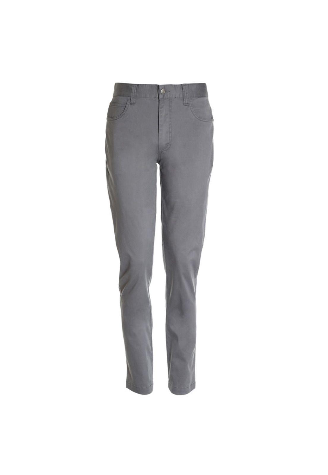 Pantalon 5 Bolsillos Spandex Gris-3