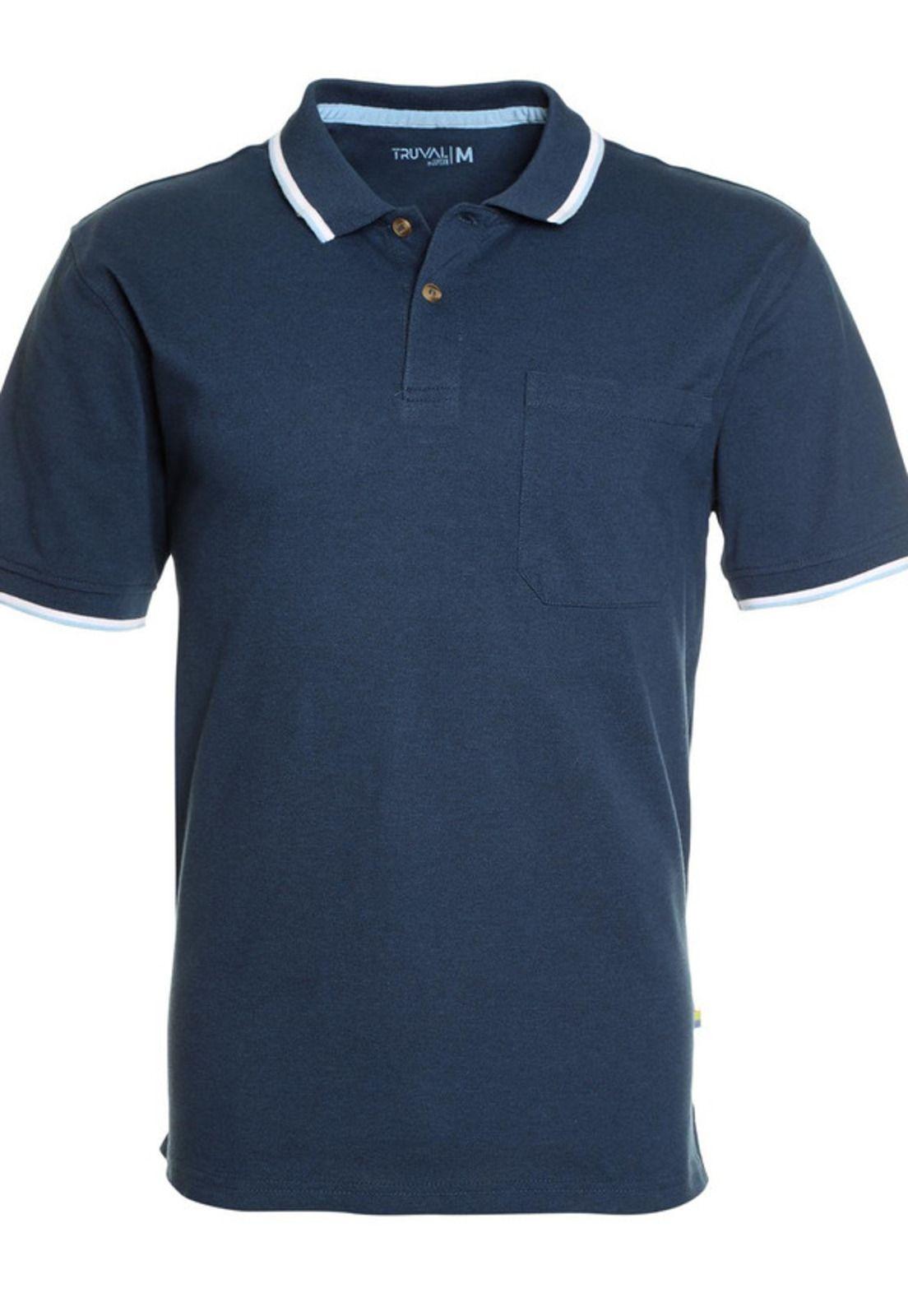 Polera Pique Azul Marino-3