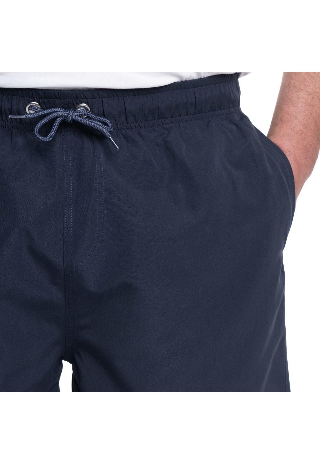 TRAJE DE BAÑO HOMBRE LISO PRETINA ELASTICADA CORDONES-2