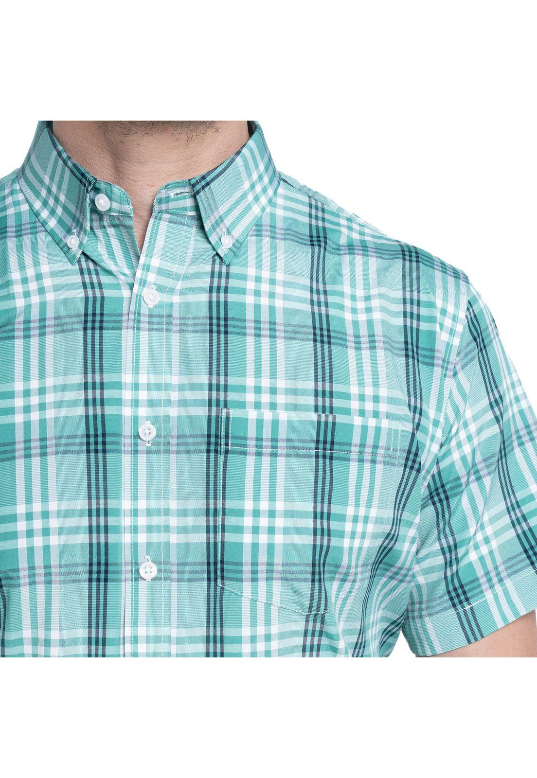 Camisa Fantasia Clasica Manga Corta Boton Cuello-2