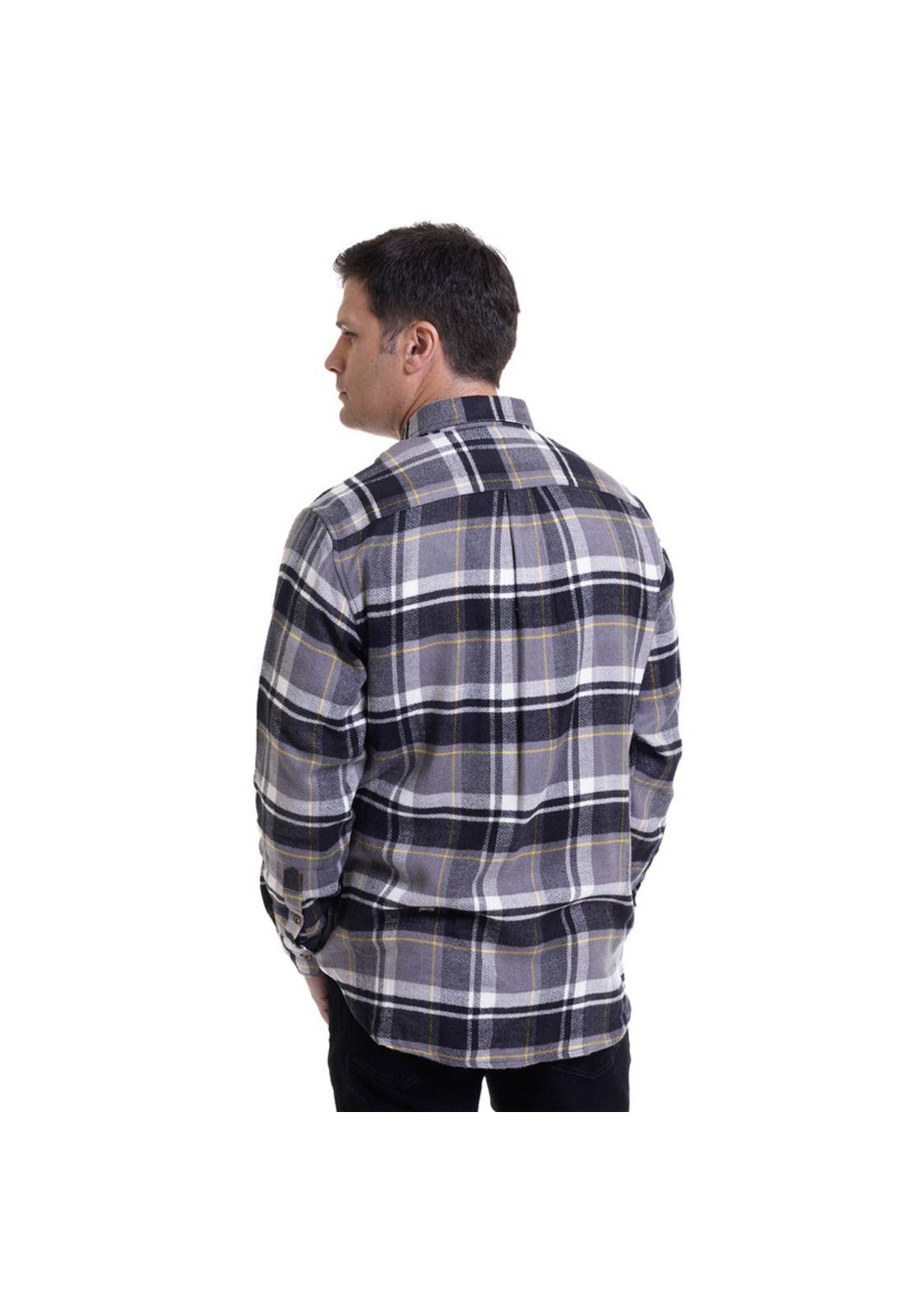 Camisa Leñadora Gris Claro-1